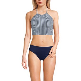 Women's Lands' End High Neck Halter Swim Top