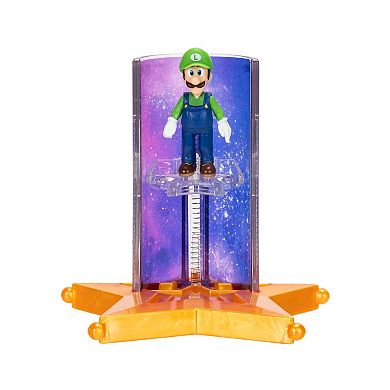 The Super Mario Galaxy Movie 1.5-Inch Luigi Figure with Star Launcher Accessory