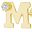 14k Gold M