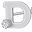 14k White Gold D