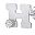 14k White Gold H