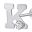 14k White Gold K