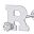 14k White Gold R