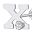 14k White Gold X
