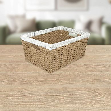 Belle Maison Medium Paper Rope Storage Basket