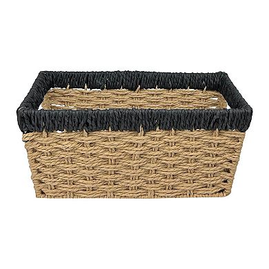 Belle Maison Extra Small Paper Rope Storage Basket