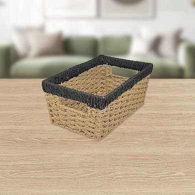 Belle Maison Extra Small Paper Rope Storage Basket