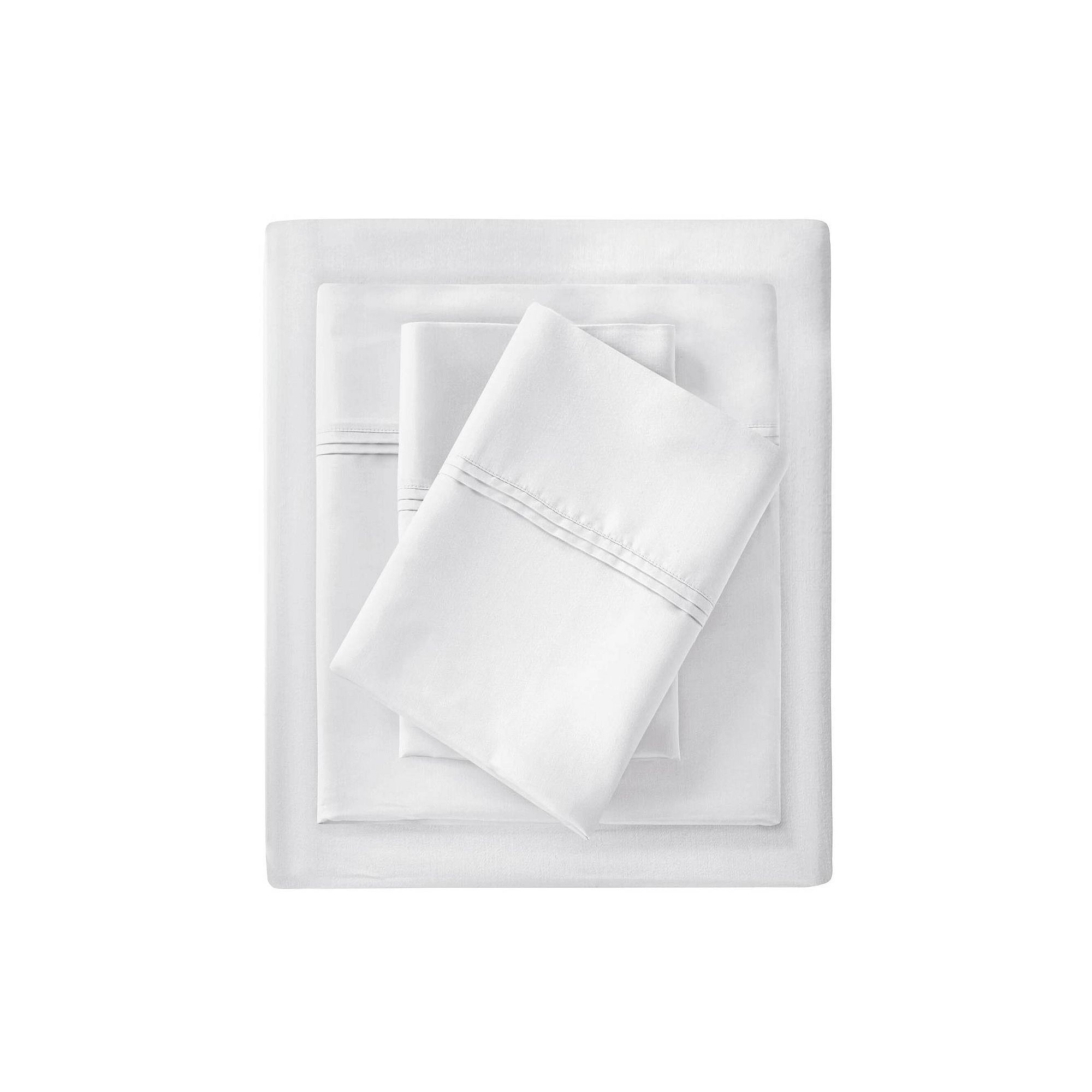 Harbor House Egyptian Cotton Sateen Sheet Set, White