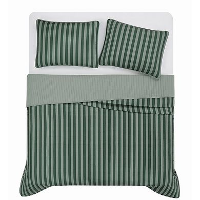 Truly Soft Weston Stripe Microfiber Comforter Set with Shams