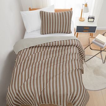 Truly Soft Weston Stripe Microfiber Comforter Set with Shams