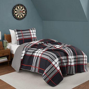 Truly Soft Danbury Plaid Quilt Set with Shams