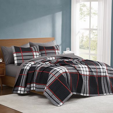 Truly Soft Danbury Plaid Quilt Set with Shams