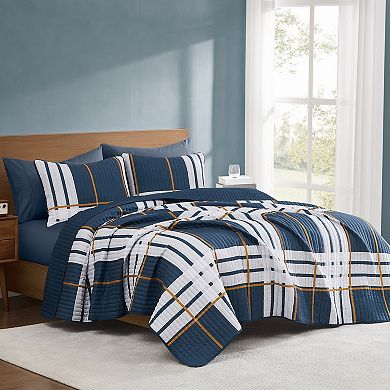 Truly Soft Henry Plaid Cozy Quilt Set with Shams