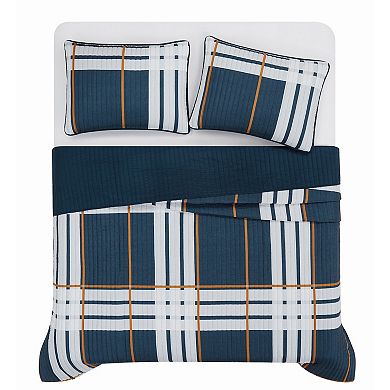 Truly Soft Henry Plaid Cozy Quilt Set with Shams