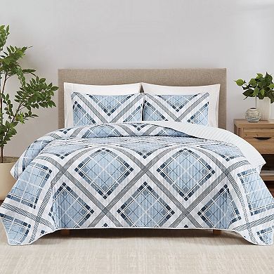 Truly Soft Lars Plaid Microfiber Bedding Set with Shams