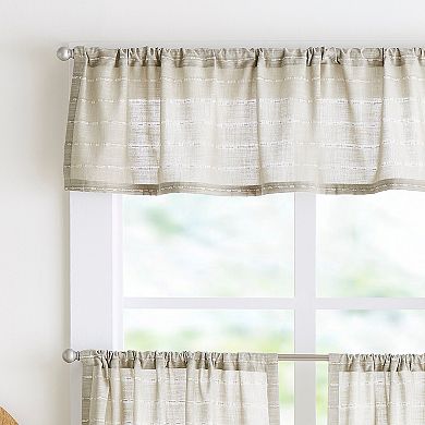 Martha Stewart Ava Light Filtering 3-pc. Valance & Tier Set
