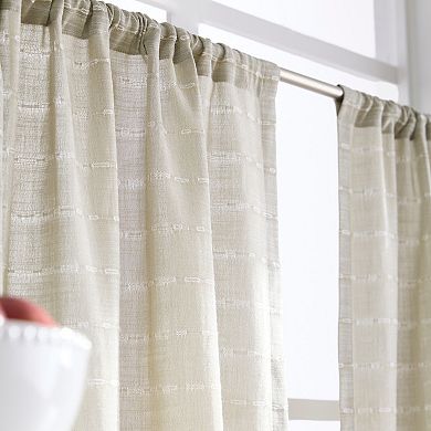 Martha Stewart Ava Light Filtering 3-pc. Valance & Tier Set