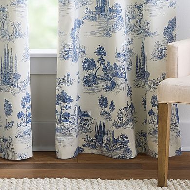 Martha Stewart Village Life Blackout Set of 2 Window Curtain Panels