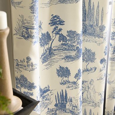 Martha Stewart Village Life Blackout Set of 2 Window Curtain Panels