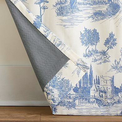 Martha Stewart Village Life Blackout Set of 2 Window Curtain Panels