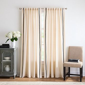 Martha Stewart Annika Light Filtering Set of 2 Window Curtain Panels