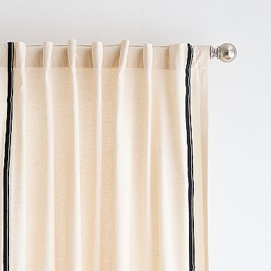 Martha Stewart Annika Light Filtering Set of 2 Window Curtain Panels