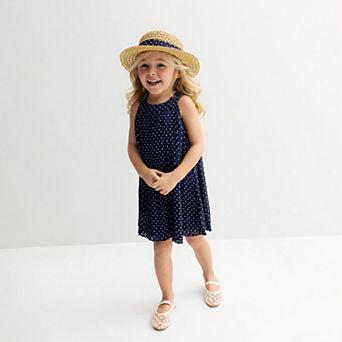 Baby & Toddler Girl Blueberi Boulevard Chiffon Dress & Hat Set