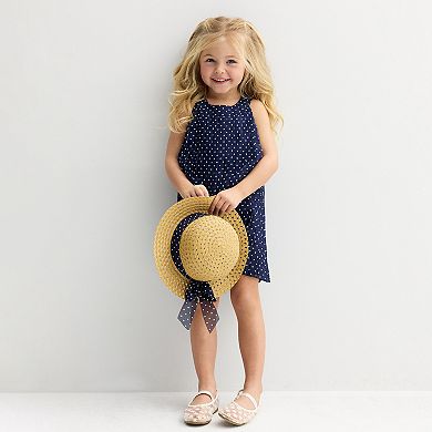 Baby & Toddler Girl Blueberi Boulevard Chiffon Dress & Hat Set