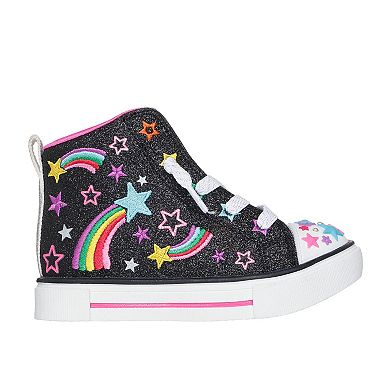Skechers Twinkle Toes® Twinkle Sparks Starry Burst Toddler Girls Light-Up High-Top Sneakers