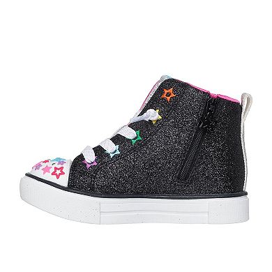 Skechers Twinkle Toes® Twinkle Sparks Starry Burst Toddler Girls Light-Up High-Top Sneakers