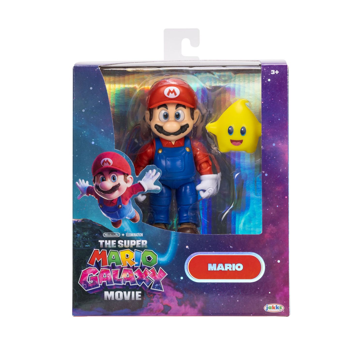 Детские фигурки Nintendo The Super Mario Galaxy Movie 5-Inch Mario Action Figure with Star Companion