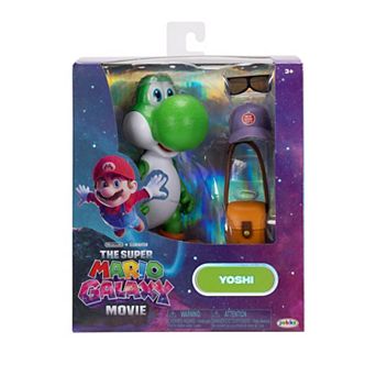 Nintendo The Super Mario Galaxy Movie Yoshi Figure with Accessories Action Figure