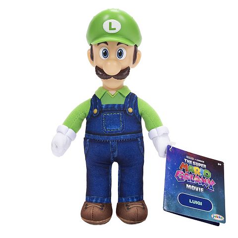 Детские мягкие игрушки The Super Mario Galaxy Movie 9-inch Luigi Plush Toy