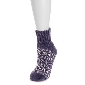 Women's MUK LUKS Chenille Cabin Socks