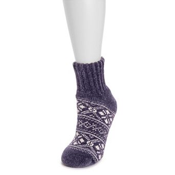 Women's MUK LUKS Chenille Cabin Socks