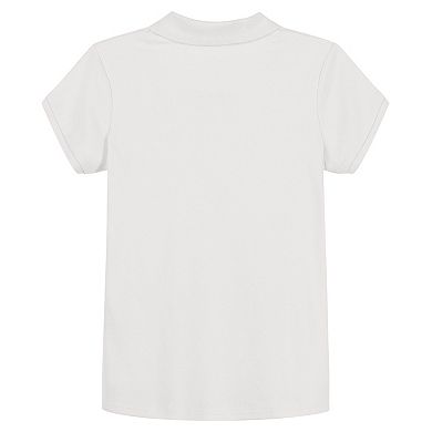 Girls 4-14 IZOD Short Sleeve Interlock Polo in Regular & Plus Size