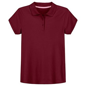 Girls 4-14 IZOD Short Sleeve Interlock Polo in Regular & Plus Size
