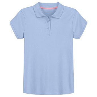 Girls 4-14 IZOD Short Sleeve Interlock Polo in Regular & Plus Size
