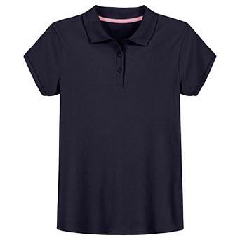 Girls 4-14 IZOD Short Sleeve Interlock Polo in Regular & Plus Size