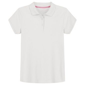 Girls 4-14 IZOD Short Sleeve Interlock Polo in Regular & Plus Size