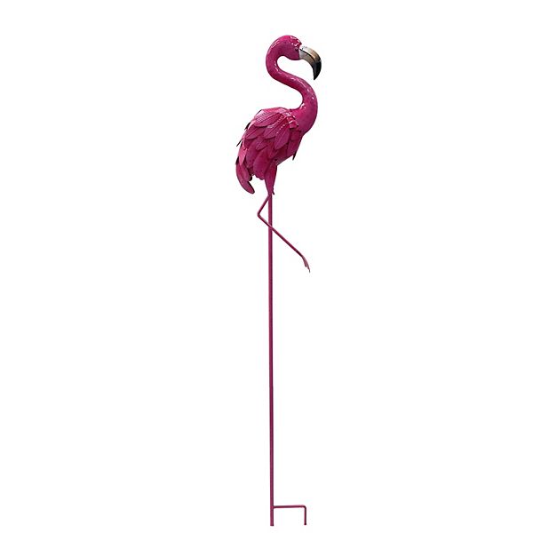 Palm Beach Metal Flamingo Garden Stake