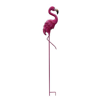 Palm Beach Metal Flamingo Garden Stake