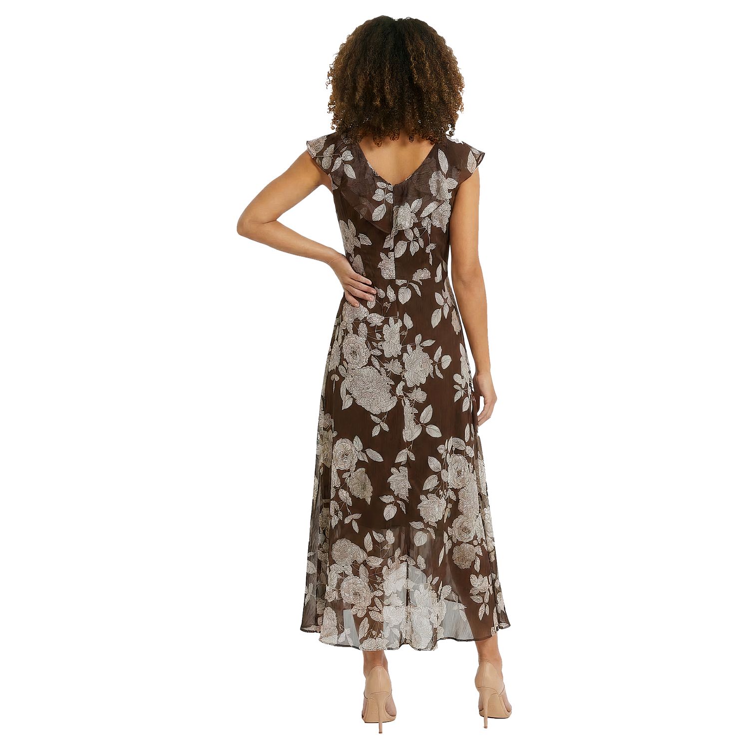 Женское платье London Times Ruffle Wrap Maxi — фото 2