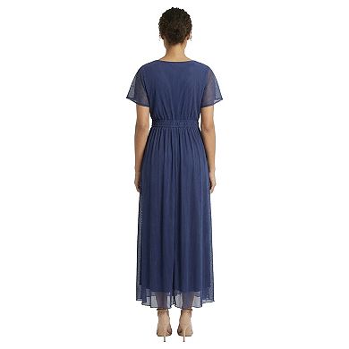Women's London Times Empire Line A-Line Midi Dress