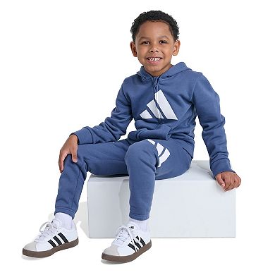 Boys 4-7 adidas 2-Piece Long Sleeve Full-Zip Jacket & Jogger Set