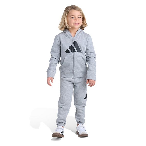 Boys 4-7 adidas 2-Piece Long Sleeve Full-Zip Jacket & Jogger Set
