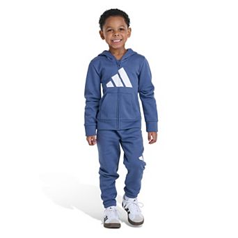 Boys 4-7 adidas 2 pc Long Sleeve Full-Zip Jacket & Jogger Set
