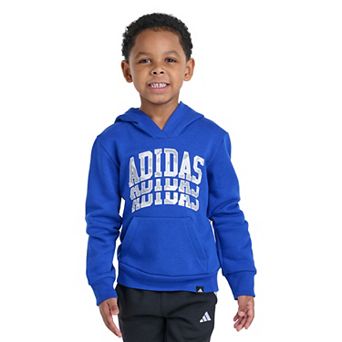 Boys 4-7 adidas Long Sleeve Graphic Fleece Pullover Hoodie