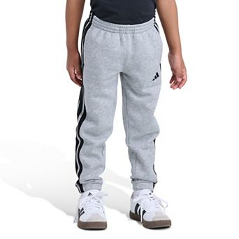 Boys 4-7 adidas Long Sleeve Essential 3-Stripe Fleece Cuffed Joggers