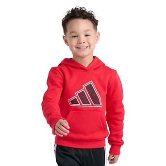 Boys 4-7 adidas Long Sleeve 3-Bar Mesh Logo Pullover Hoodie